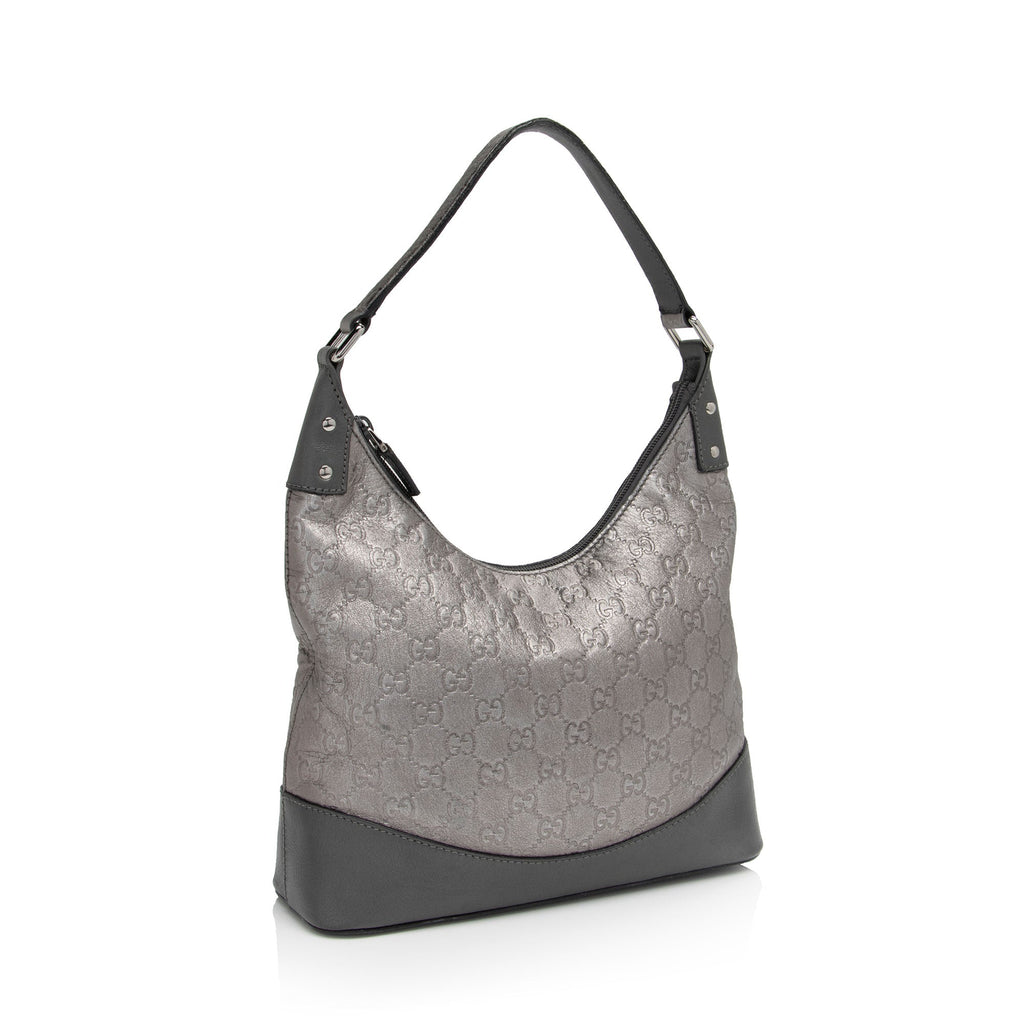 Gucci Metallic Guccissima Leather Small Hobo (SHF-WaBJWh)