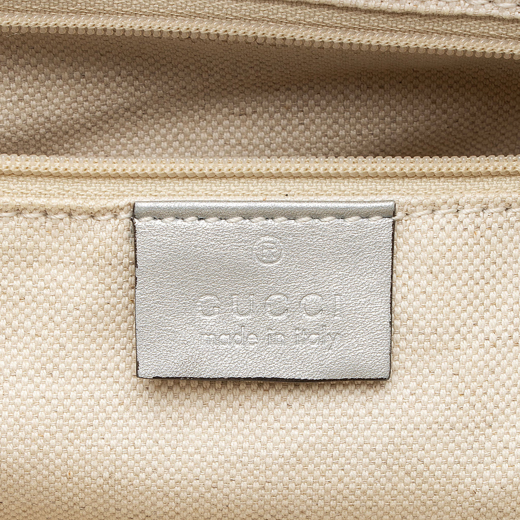 Gucci Metallic Guccissima Leather Sukey Medium Tote