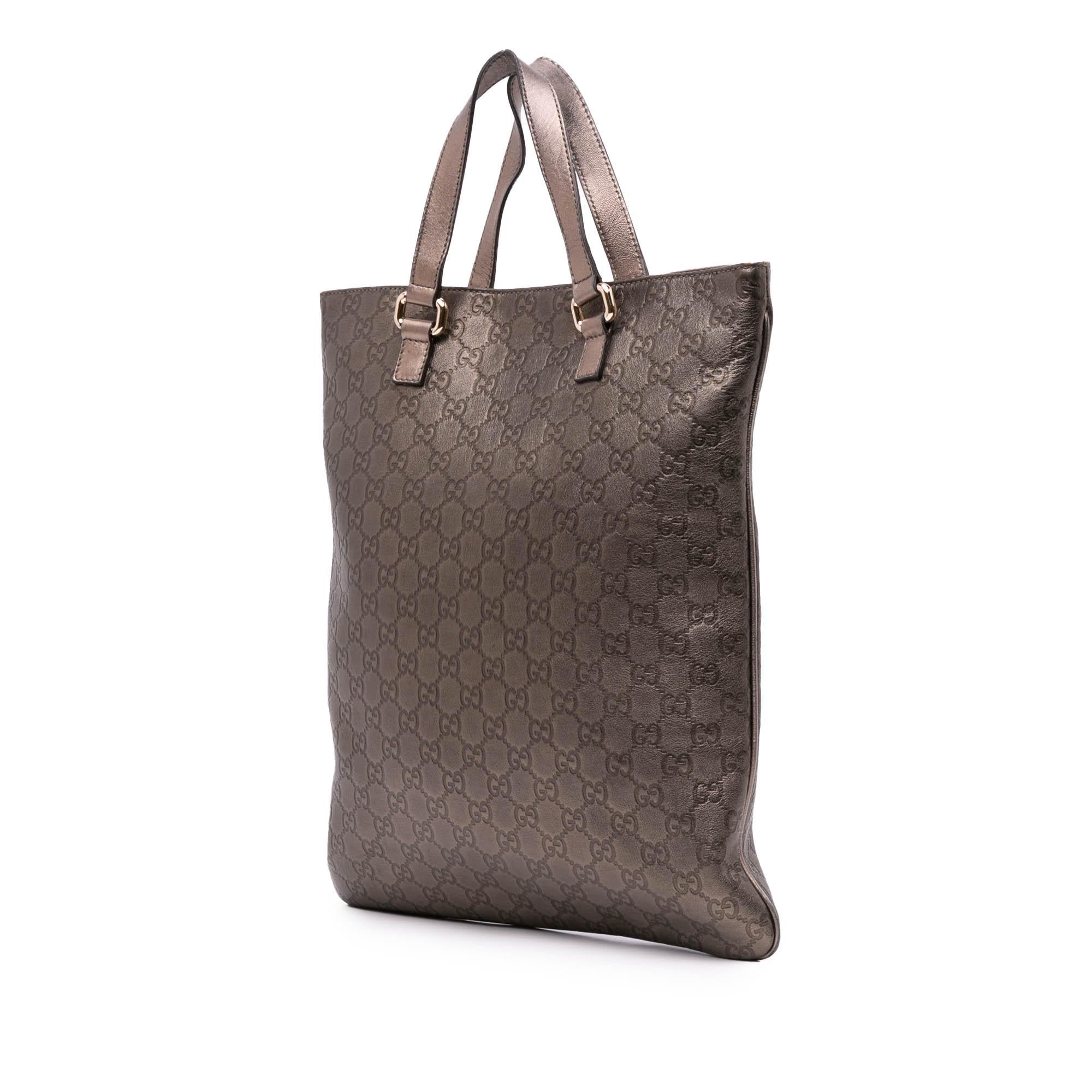 Gucci Metallic Guccissima Tote