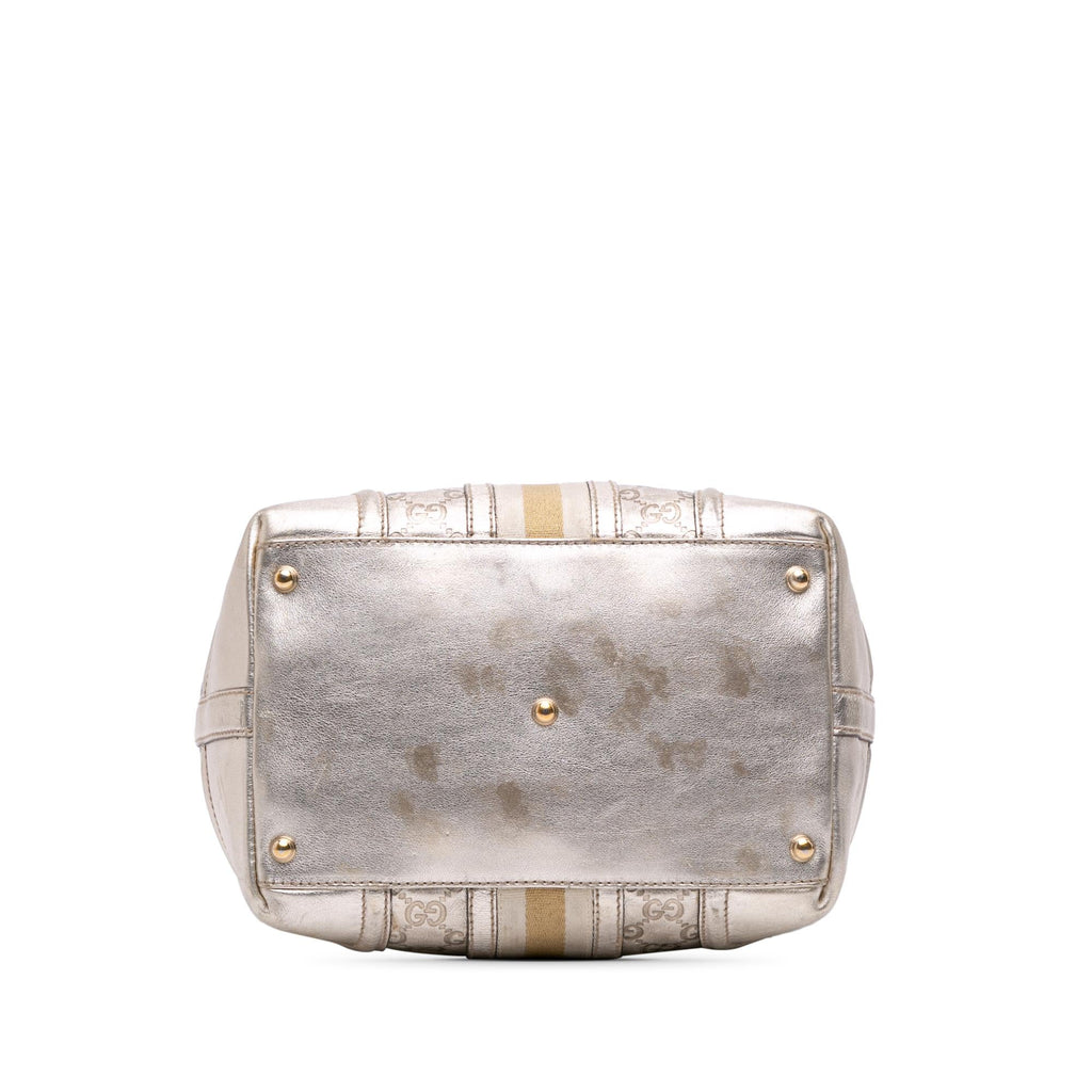 Gucci Metallic Guccissima Web Treasure Handbag