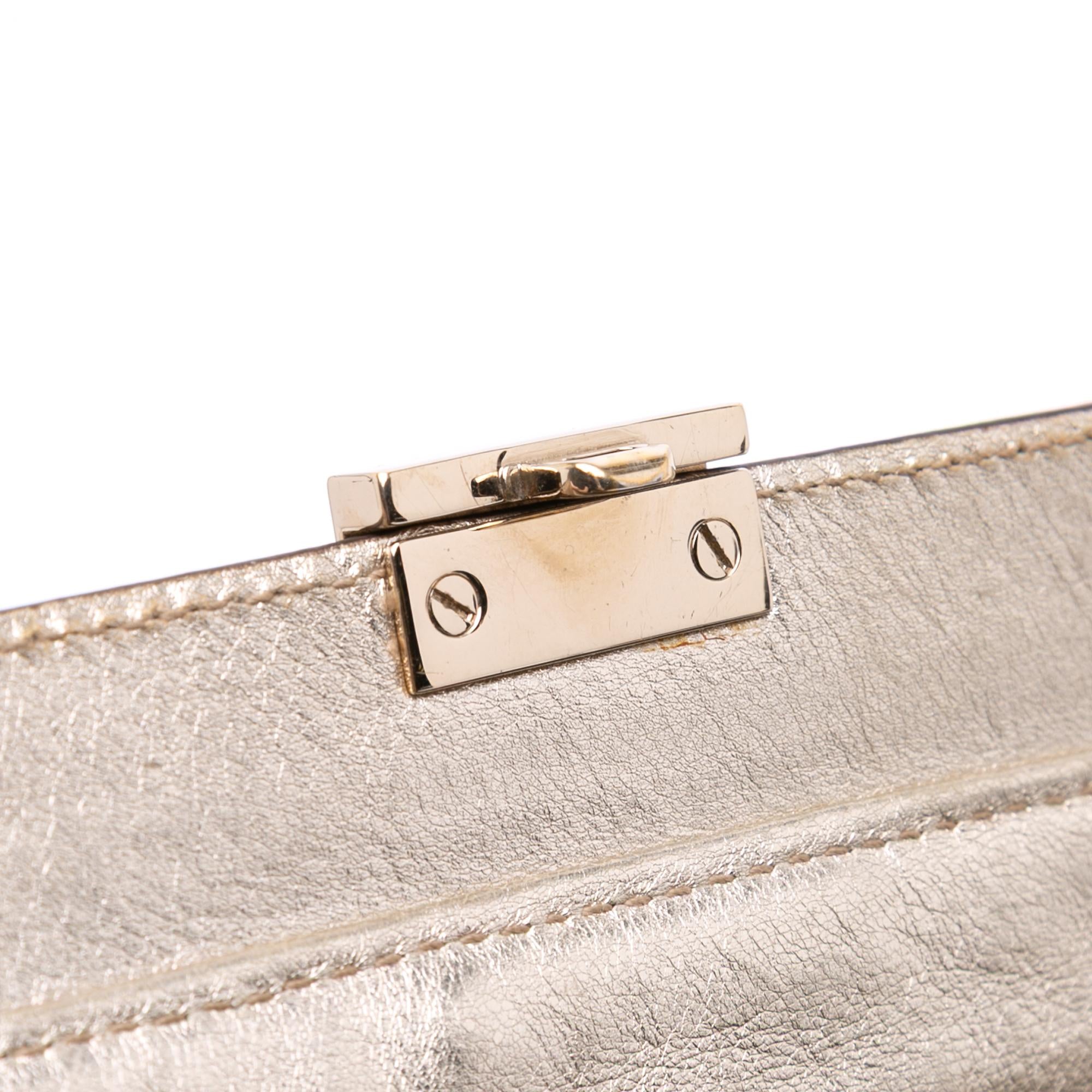 Gucci Metallic Guccissima Web Treasure Handbag
