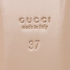 Gucci Metallic Laminate Calfskin GG Marmont Fringe Flats - Size 7 / 37 (SHF-kBjuo2)