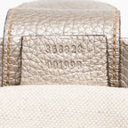Gucci Metallic Leather Bamboo Mini Shopper Tote (SHF-16304)