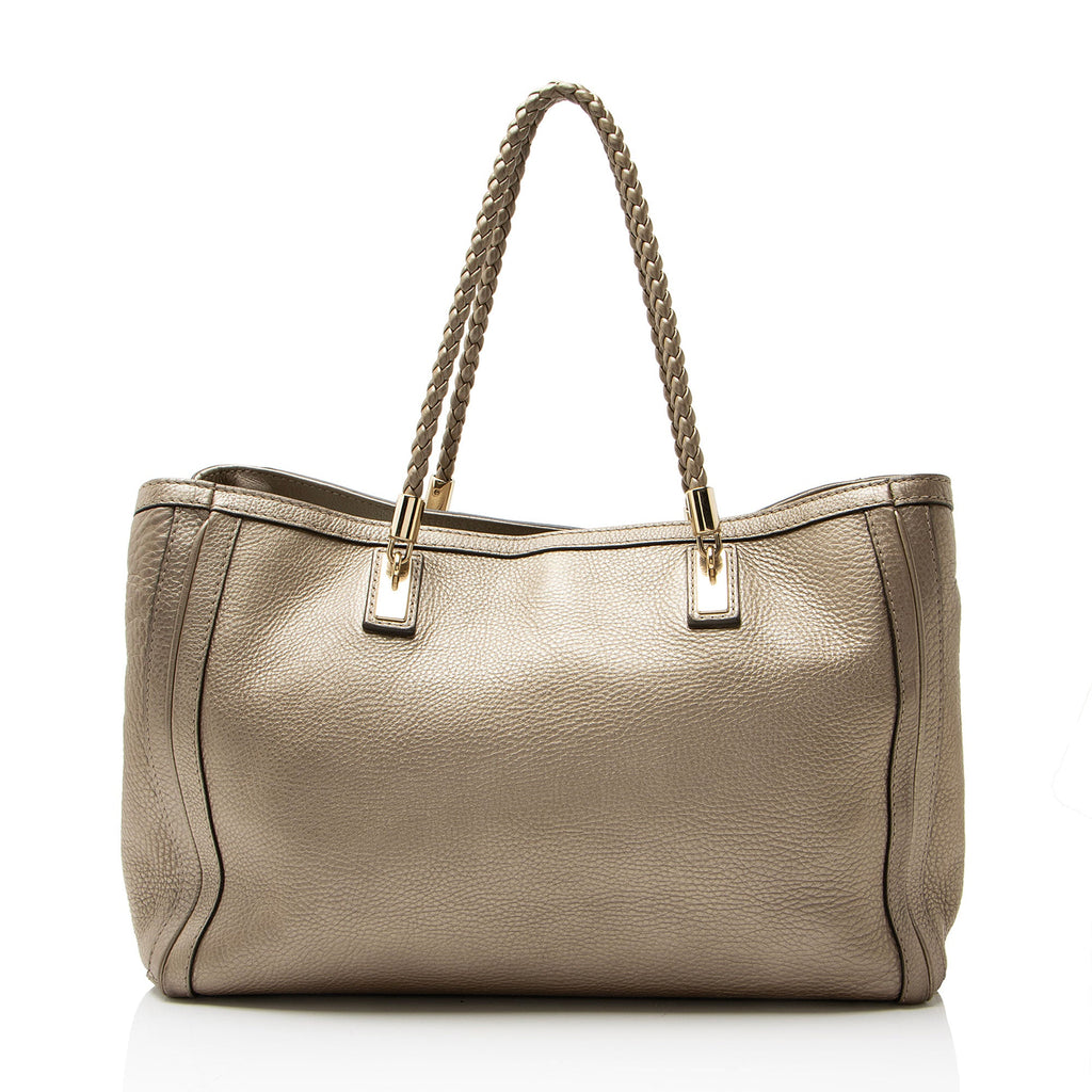Gucci Metallic Leather Bella Medium Tote