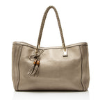 Gucci Metallic Leather Bella Medium Tote