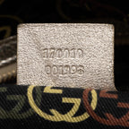 Gucci Metallic Leather Britt Medium Boston Bag (SHF-23530)