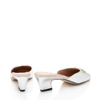Gucci Metallic Leather Crystal Horsebit Mules - Size 9.5 / 39.5