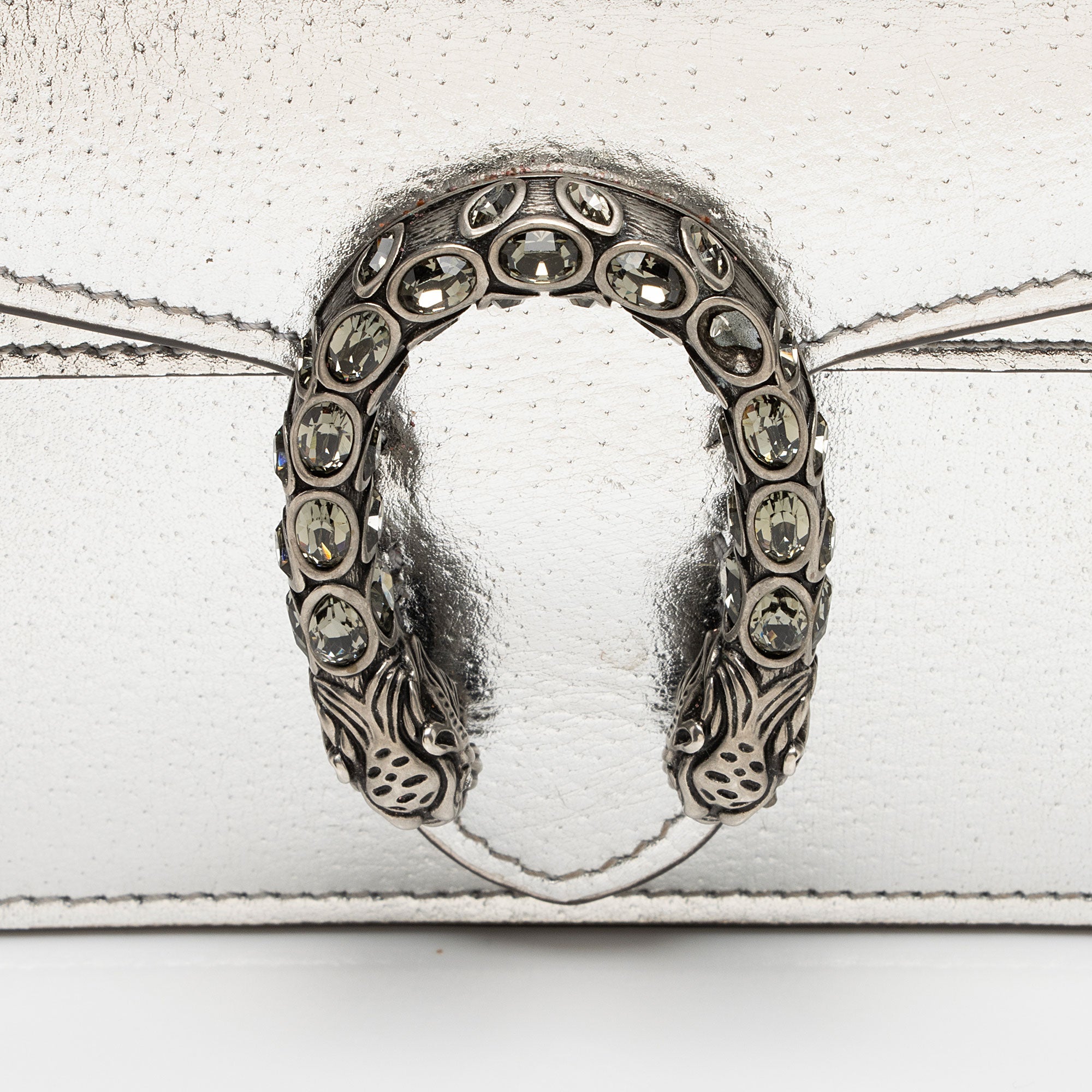 Gucci Metallic Leather Dionysus Super Mini Bag (SHF-PQUwUw)