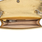 Gucci Metallic Leather Dionysus Super Mini Bag