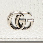 Gucci Metallic Leather GG Marmont Card Case