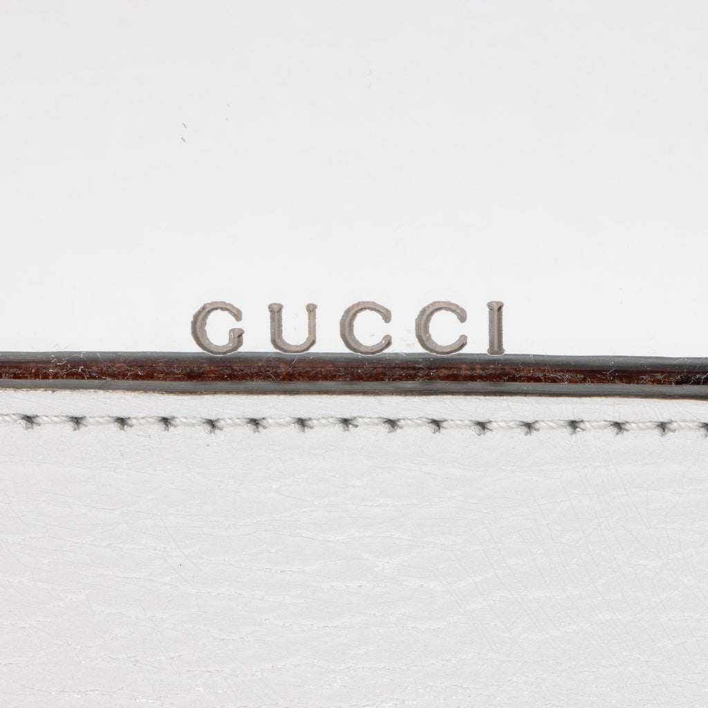 Gucci Metallic Leather GG Marmont Wallet on Chain (SHF-3rKwDE)
