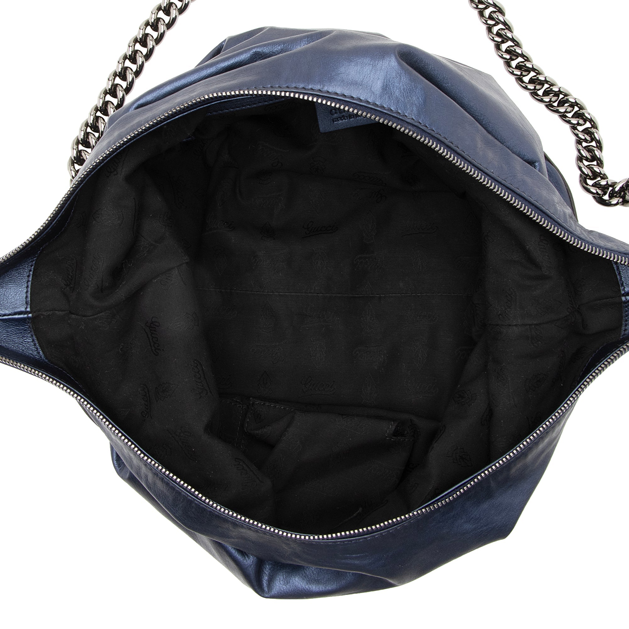 Gucci Metallic Leather Galaxy Medium Chain Hobo (SHF-22828)