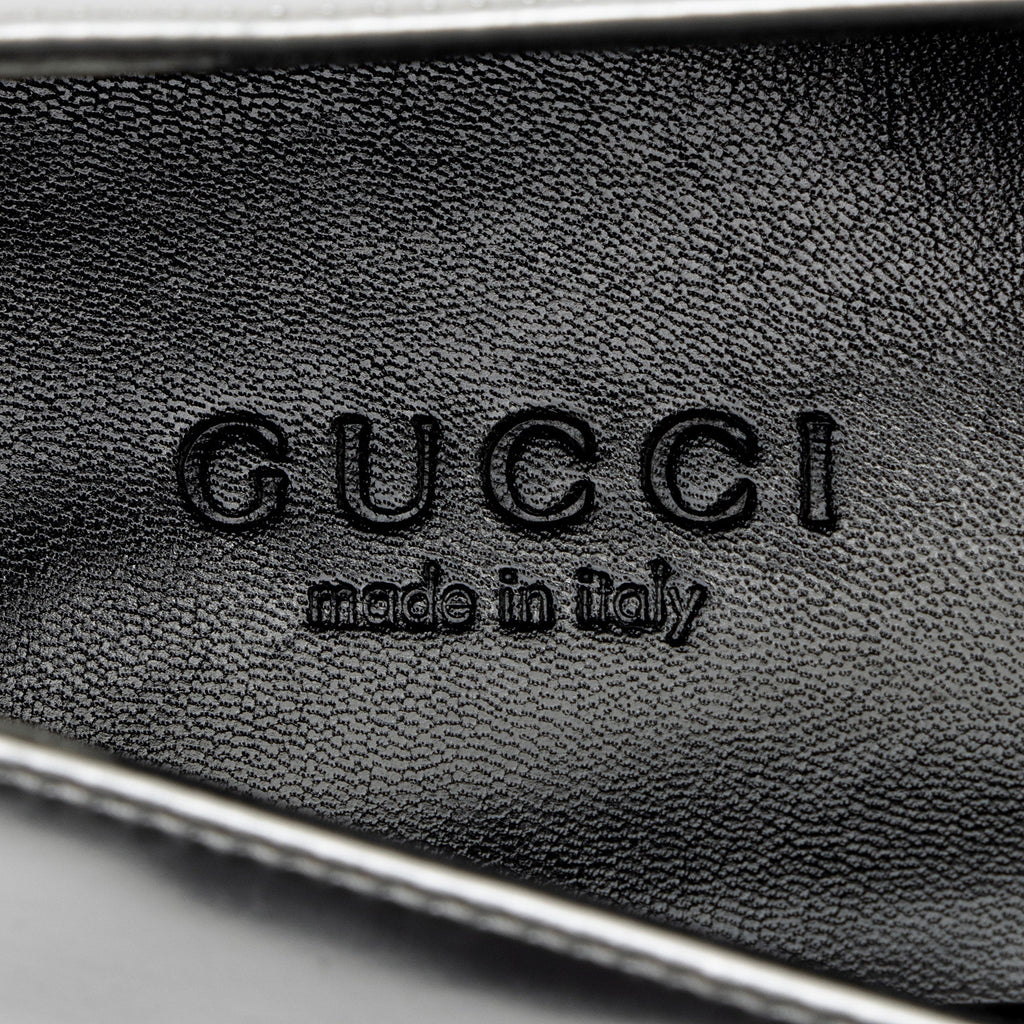 Gucci Metallic Leather Horsebit Loafers - Size 8 / 38 (SHF-N5mNFz)