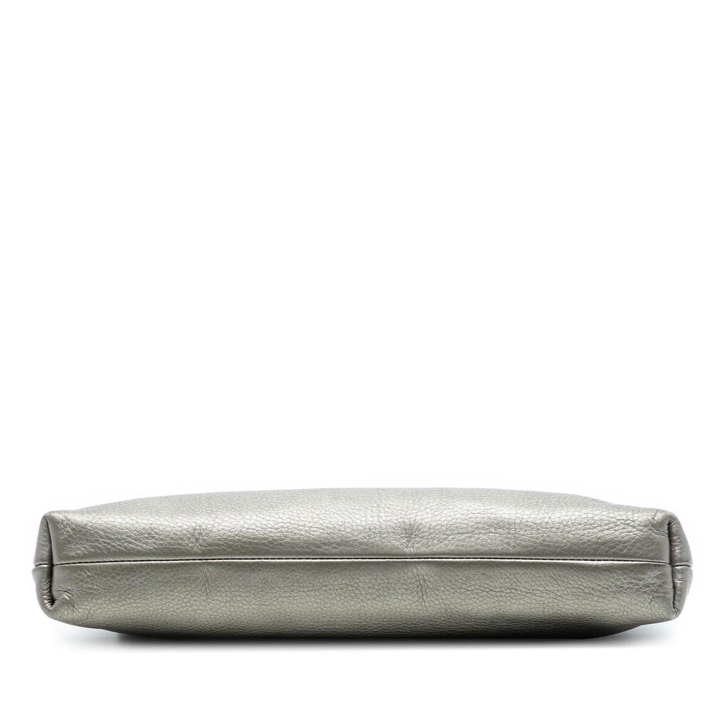 Gucci Metallic Leather Sienna Tassel Clutch