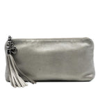 Gucci Metallic Leather Sienna Tassel Clutch