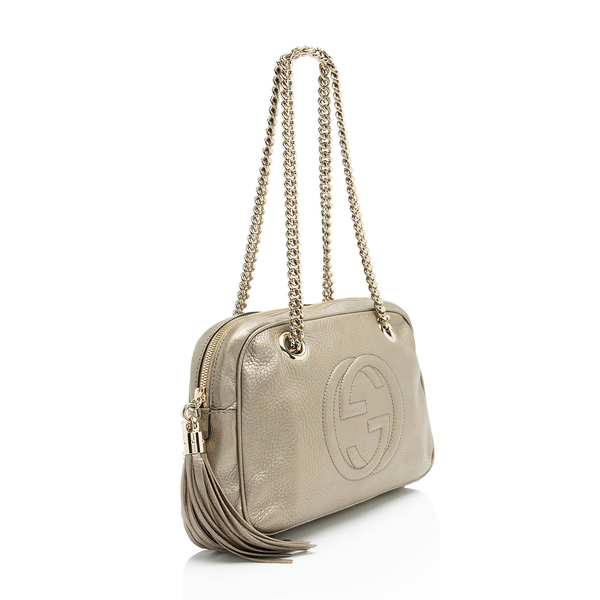 Gucci Metallic Leather Soho Chain Small Shoulder Bag