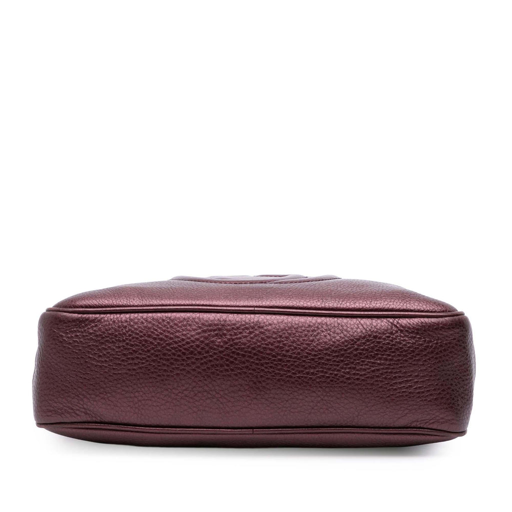 Gucci Metallic Leather Soho Chain Zip Shoulder Bag