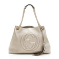 Gucci Metallic Leather Soho Medium Shoulder Bag (SHF-19349)
