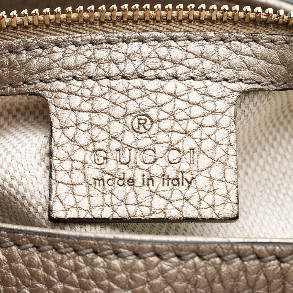 Gucci Metallic Leather Soho Medium Shoulder Bag (SHF-19349)