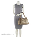 Gucci Metallic Leather Soho Medium Shoulder Bag (SHF-19349)