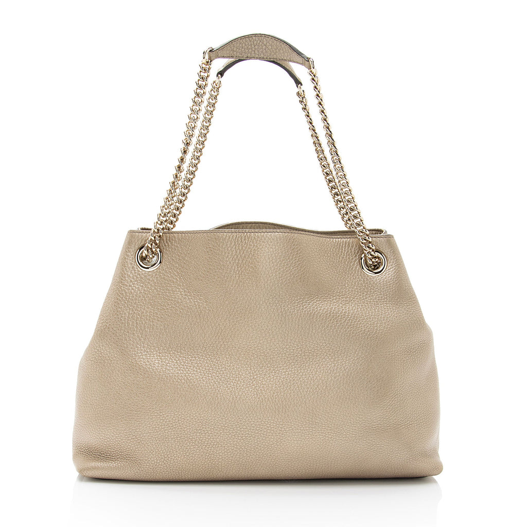 Gucci Metallic Leather Soho Medium Shoulder Bag (SHF-WsyCup)