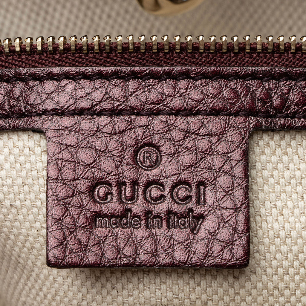 Gucci Metallic Leather Soho Medium Shoulder Bag