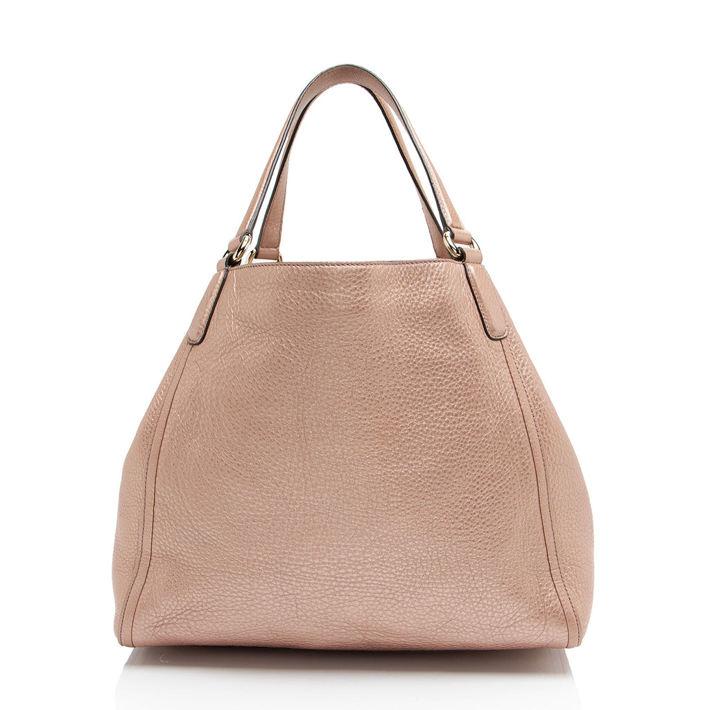 Gucci Metallic Leather Soho Medium Tote
