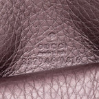 Gucci Metallic Leather Soho Round Coin Purse (SHF-jTusV4)