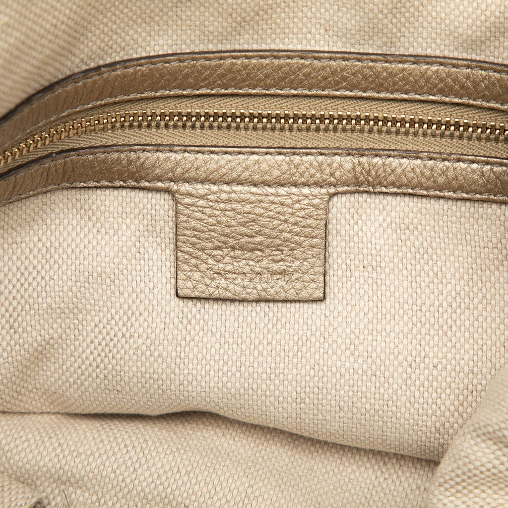 Gucci Metallic Leather Soho Shoulder Bag