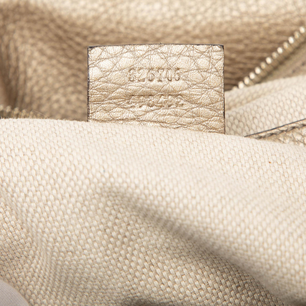 Gucci Metallic Leather Soho Shoulder Bag