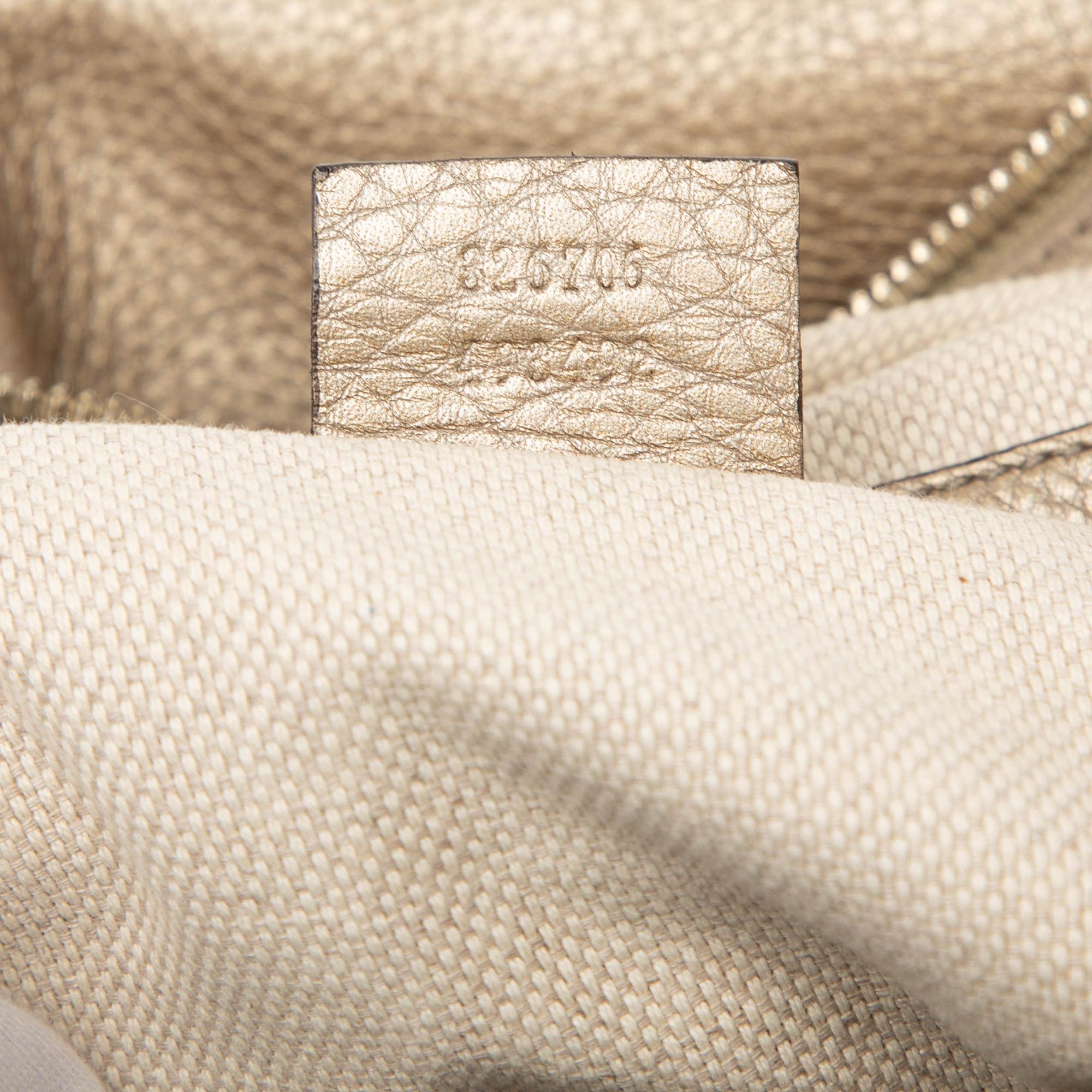 Gucci Metallic Leather Soho Shoulder Bag