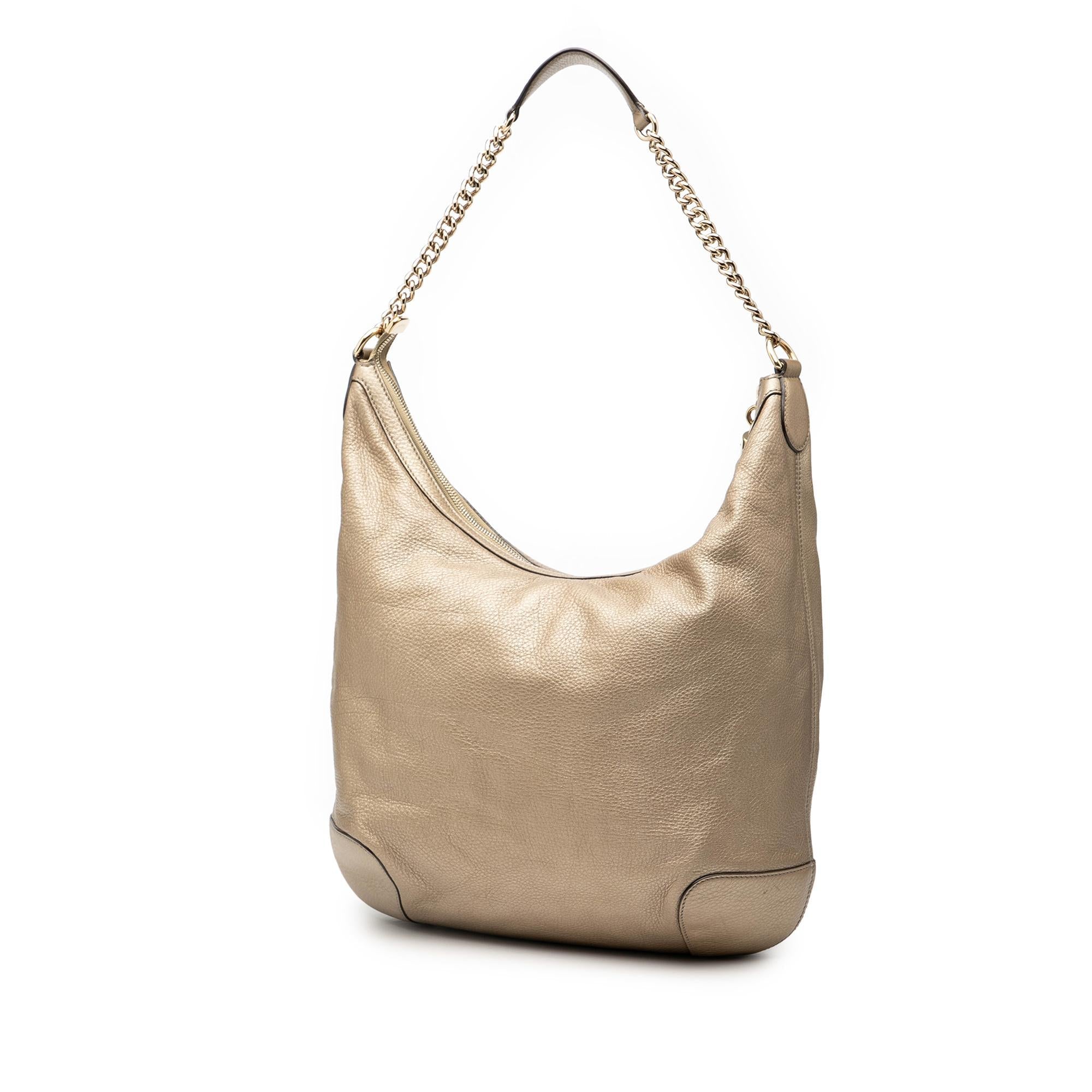 Gucci Metallic Leather Soho Shoulder Bag