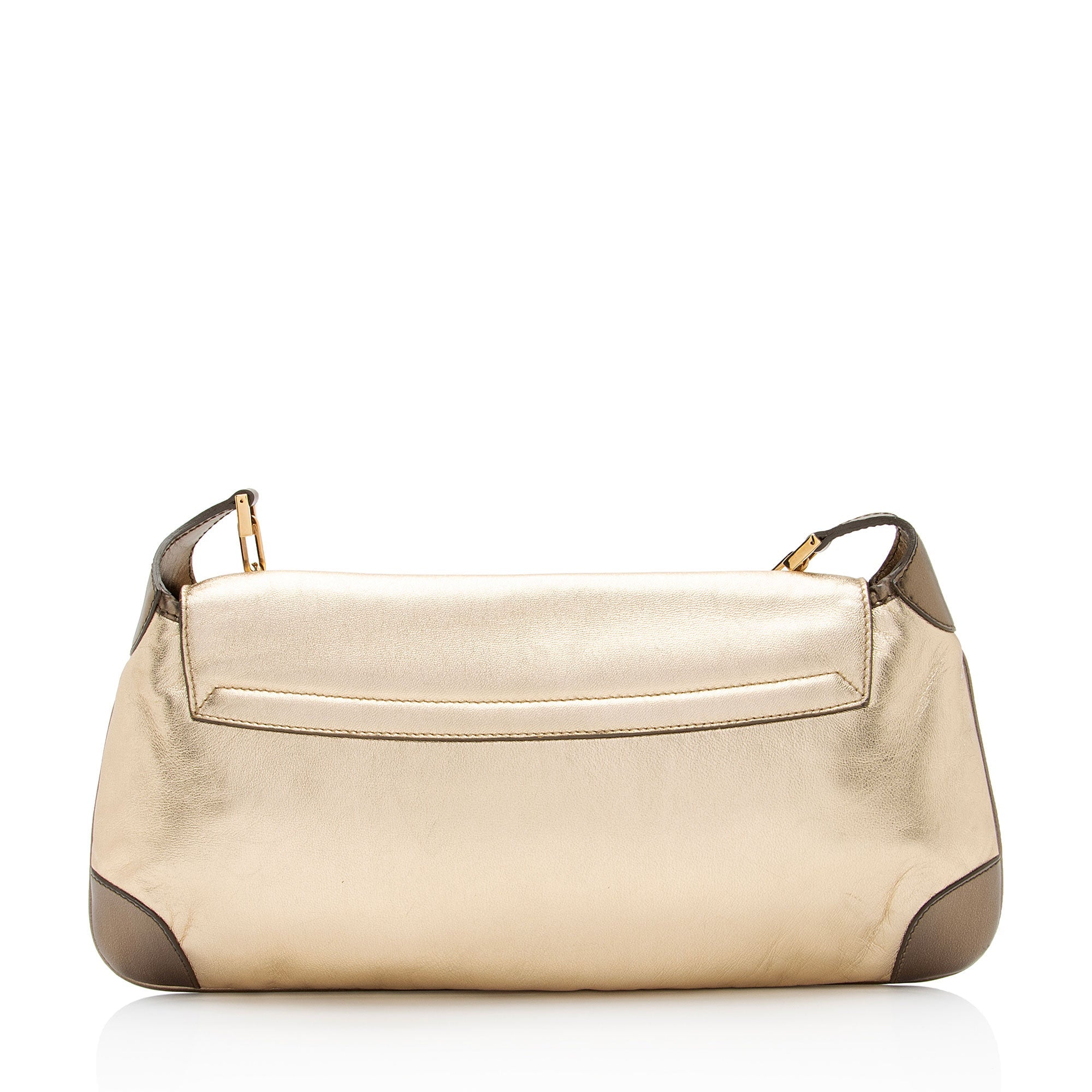 Gucci Metallic Leather Tiger Charm Shoulder Bag (SHF-ltMIAv)