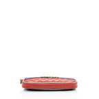 Gucci Metallic Leather Trapuntata GG Wristlet (SHF-15998)