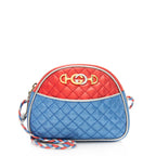 Gucci Metallic Leather Trapuntata Mini Bag (SHF-12038)