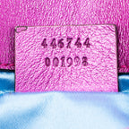 Gucci Metallic Matelasse Leather GG Marmont Mini Shoulder Bag (SHF-22837)