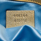 Gucci Metallic Matelasse Leather GG Marmont Mini Flap Shoulder Bag (SHF-6l0XWs)