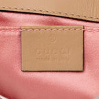 Gucci Metallic Matelasse Leather Pearl GG Marmont Mini Flap Bag - FINAL SALE (SHF-ZNLBGf)