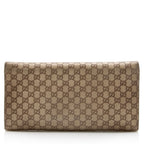 Gucci Metallic Microguccissima Interlocking G Continental Tri-Fold Wallet (SHF-22685)