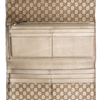 Gucci Metallic Microguccissima Interlocking G Continental Tri-Fold Wallet (SHF-22685)