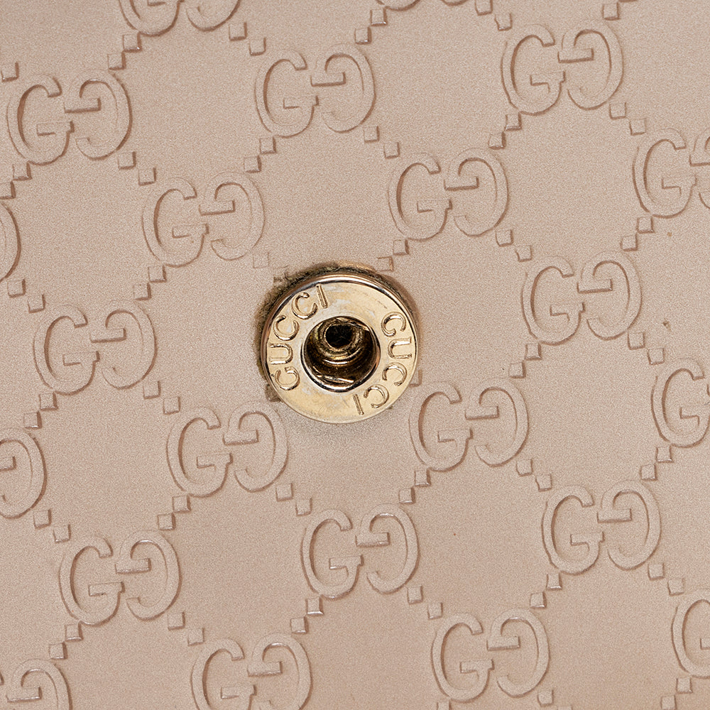 Gucci Metallic Microguccissima Mayfair Continental Wallet (SHF-21179)