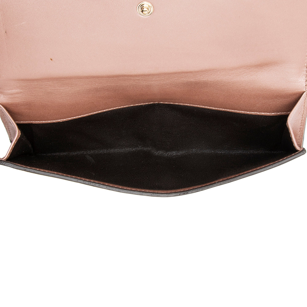 Gucci Metallic Microguccissima Script Continental Wallet (SHF-23020)