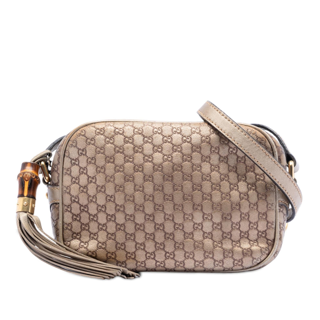Gucci Metallic Microguccissima Sunshine Disco Camera Bag