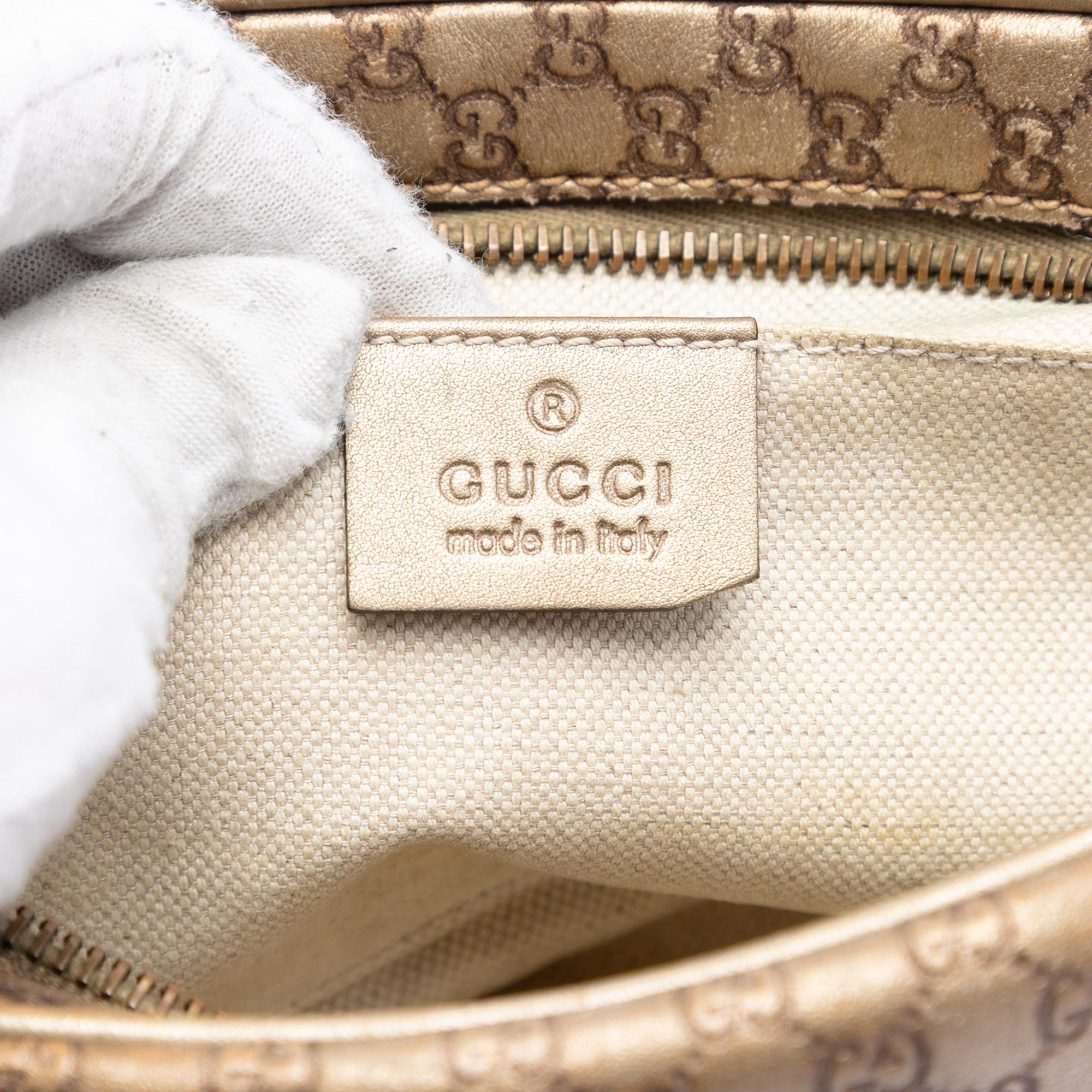 Gucci Metallic Microguccissima Sunshine Disco Camera Bag