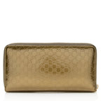 Gucci Metallic Microguccissima Zip Around Wallet (SHF-18998)