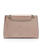 Gucci Metallic Patent Guccissima Leather Emily Large Shoulder Bag (SHF-v4gshd)