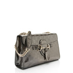 Gucci Metallic Patent Guccissima Leather Emily Medium Shoulder Bag