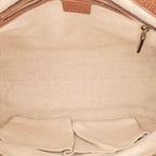 Gucci Metallic Pebbled Calfskin Bella Satchel