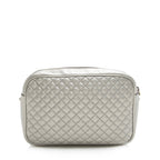 Gucci Metallic Quilted Leather Web Trapuntata Small Shoulder Bag (SHF-22451)