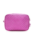 Gucci Metallic Quilted Leather Trapuntata Small Shoulder Bag